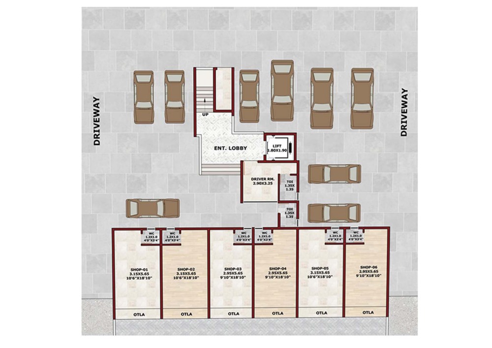 Car Parking Plan – Dattakrupa Complex Taloja