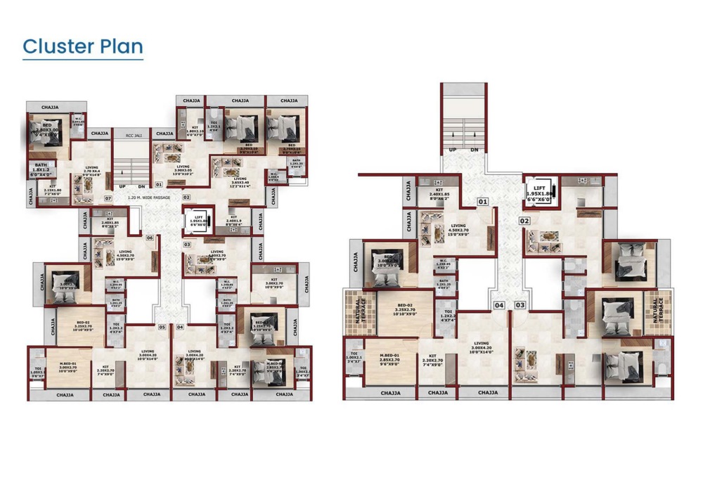 Cluster Floor Plan – Dattakrupa Complex Taloja